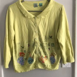 Spring green cardigan